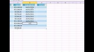 EXCEL  TABELA DE FATURAMENTO [upl. by Gnemgnok]