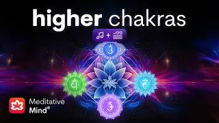 HIGHER CHAKRAS Healing Vibrations  Ocean Waves  Pineal Gland ActivationOpen Third EyeHeal Heart [upl. by Bartel]