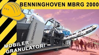 Benninghoven MBRG 2000 Granulator  Bauforum24 Kurzvorstellung  TiefbauLive [upl. by Attennek394]