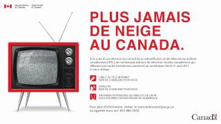 Publicité radio  Le passage à la télévision numérique TVN au Canada [upl. by Jennifer554]