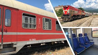 Eisenbahn im Kosovo Mitfahrt im letzten Personenzug Pristina  Peja im ex DB Regio nWagen [upl. by Enedan586]