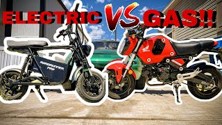 50 MPH EBIKE VS 23 HONDA GROM A Full Comparison Roadrunner Pro vs Honda Grom [upl. by Euseibbob]