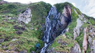 DEADLY ROUTE TO THIS UNREAL WATERFALL ON THE EXMOOR COAST [upl. by Farrar605]