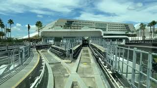 New C Terminal at Orlando Airport Tram Ride Point of View [upl. by Aidekal864]