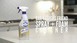 MORE Spray  Foam Cleaner  Bar Keepers Friend [upl. by Marj680]