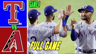 Texas Rangers Vs Dbacks FULL GAME World Series 2023 103122 Highlights  MLB Highlights 2023 [upl. by Hornstein510]