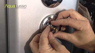 Thermostatic Shower Valve  Installation in a Steam Shower or Shower Cabin [upl. by Ahsiak]