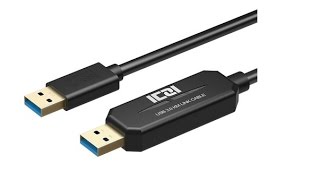 ICZI USB 30 Datenkabel hochgeschwindigkeits PC zu PC USB Datenaustausch zwischen 2 [upl. by Graces]