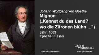 Johann Wolfgang von Goethe Mignon 1803 [upl. by Leann116]