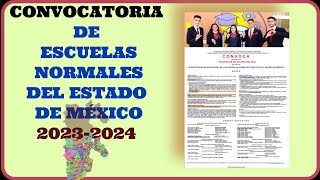 CONVOCATORIA DE ESUCUELAS NORMALES DEL ESTADO DE MÉXICO [upl. by Goraud71]