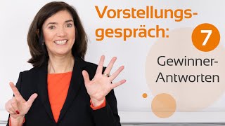 Vorstellungsgespräch Die 7 häufigsten Fragen und die perfekten Antworten [upl. by Ahtanamas]