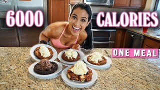 BJs Restaurant Pizookie Challenge  GIRL VS FOOD  6000 Calories in One Meal [upl. by Seyer90]