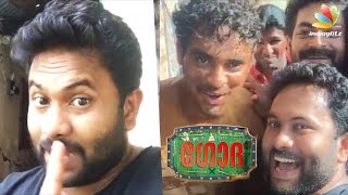 Aju Varghese Funny Moments At Godha Shooting Spot  Tovino Thomas [upl. by Hull893]