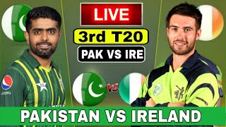 LIVE  Pakistan vs Ireland 3rd T20 Match  PAK vs IRE  Pakistan Tour of Ireland 2024 livestream [upl. by Riedel]