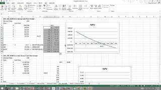 NPV IRR MIRR and Data Tables [upl. by Hudgens695]