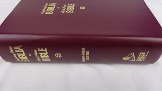 Tagalog  English Diglot Bible Burgundy Leather Cover with Thumb Index  TPV  TEV [upl. by Norrv]