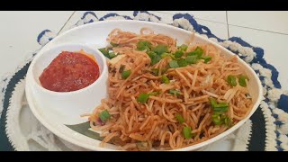 VEG NOODLES IN 10MIN😋DESI CHINESEBEST STREET FOODHomemade Vegetable Noodles👌Breakfastवेजनूडल्स [upl. by Nwavahs741]