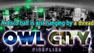 Owl City  Fireflies karaoke  istrumental [upl. by Rebhun]