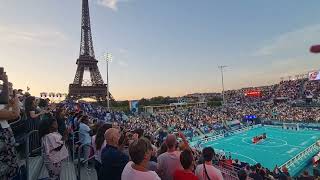 Paralympics Paris 2024 Cécifoot Blind Football La Marseillais Stade de la Tour Eiffel 1Sept2024 [upl. by Tandi]