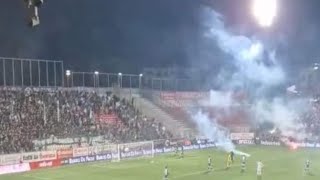 Ultras Avellino fumoggeni e promesse di rissa dopo il gol del Vicenza 02062024  Serie C [upl. by Wilson]