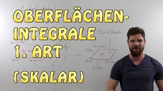 Oberflächenintegrale 1 Art skalar  Einfach Erklärt [upl. by Nnaeirb]