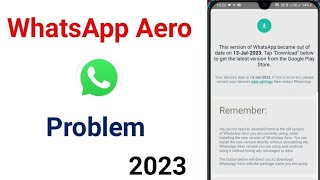 aero whatsapp update kaise kare  whatsapp aero update kaise kare  how to update WhatsApp aero [upl. by Goddart400]