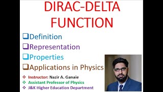 Dirac Delta function Complete [upl. by Emyle]