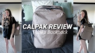 CALPAK LUKA BACKPACK REVIEW [upl. by Idaf]