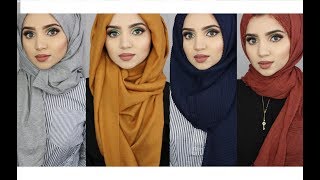 Easy Hijab Tutorials ft Verona Collection [upl. by Esilrac]