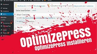 1 OptimizePress Installation Deutsch Anleitung [upl. by Hope]