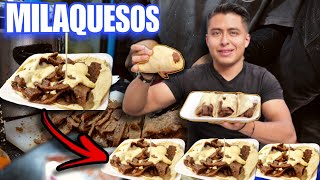 EL RETO de quotLOS MILAQUESOSquot 🌮  Tacos de Milanesa GIGANTES con Mucho Queso 🧀🔥 [upl. by Sofer90]