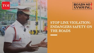 Stop line violation Endangers Safety on the Roads [upl. by Iaverne]