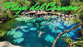 Plan ideal  que hacer 1 día Playa del Carmen 🏖️ Cenote Azul 💙 [upl. by Norford792]