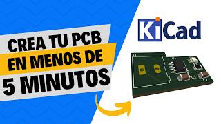 CREA tu PCB en menos de 5 MINUTOS con KiCAD [upl. by Yrelbmik286]