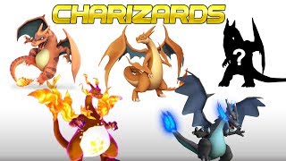 Pokemon CHARIZARD Forms amp Evolutions Mega Charizard X amp Y Gigantamax Detective Pikachu [upl. by Kataway]