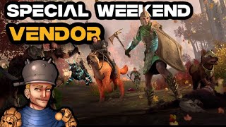 ESO Special Weekend Vendor Great Trifecta Set Amazing Furniture and More [upl. by Carolan]