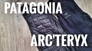 Best Down VEST Patagonia Nano Puff Air Arcteryx Atom LT Cerium REVIEW fleece [upl. by Anemix]