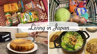 japan vlog  japanese snack haul baked cheese for a home teatime Motsu hot pot for dinner [upl. by Ariet140]