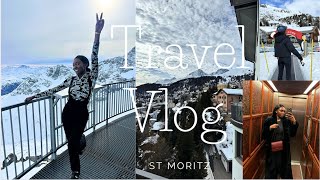 Weekly Vlog Skiing In St Moritz Switzerland London for 24hr [upl. by Ennej]