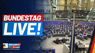 BUNDESTAG LIVE  165 Sitzung  AfDFraktion im Bundestag [upl. by Maribelle]