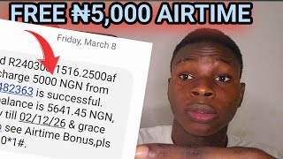 I Got Paid Free ₦5000 Naira Airtime From This App Make Money Online In Nigeria free Airtime 2024 [upl. by Reena]