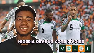 IVORY COAST 01 NIGERIA MATCH REVIEW [upl. by Sillek]