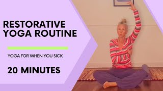 🧘 Yoga for Sickness Recovery  Restorative Yoga Flow 🧘 [upl. by Obediah219]