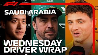 The Drivers Look Forward To Exciting Weekend In Jeddah  2024 Saudi Arabian Grand Prix [upl. by Kenton448]