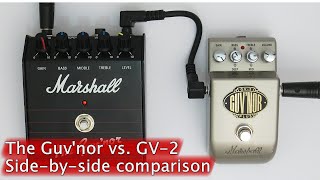 Marshall The Guvnor  GV2 Guvnor Plus Comparison [upl. by Yekciv]