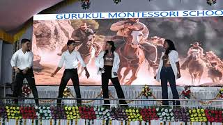 Gurukul Montessori School Prayagraj  Annual Day 2023  Natu Natu Dance  Retro To metro [upl. by Keg802]