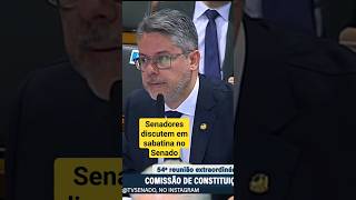 Senadores Alessandro Vieira e Davi Alcolumbre discutem em sabatina de Dino e Gonet [upl. by Grimes418]