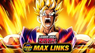 WE HAVE A NEW CONTENDER FOR 1 LEVEL 10 LINKS 100 LR STR SSJ GOHAN DBZ Dokkan Battle [upl. by Haiasi]