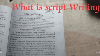 Script Writing kya hai detail information BA 6 semester english [upl. by Namyaw]