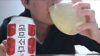 갈증해소 얼음동동 데미소다 레드애플 음료수 먹방 demisoda redapple drink mukbang [upl. by Akima]